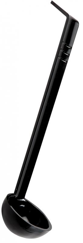 8.5" One-Piece Black Ladle